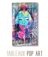 tableau palette pop art